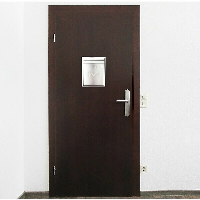 Rottner Prehodni poštni nabiralnik Como  (Do x Š x V: 320 x 250 x 85 mm, Srebrna, Nerjavno jeklo) | 1347 - Briefkästen/Zeitungsboxen Metall | AAHE - Briefkästen/Zeitungsboxen | AAH - Sicherheit | AA - Eisenwaren | A - Eisenwaren | BAUHAUS