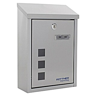 Rottner Prehodni poštni nabiralnik Casa (Do x Š x V: 325 x 220 x 100 mm, Nerjavno jeklo)