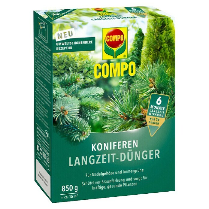 Compo Gnojilo za iglavce z dolgotrajnim delovanjem  (850 g) | 7514 - Gartendünger mineralisch | IAHC - Dünger | IAH - Dünger / Pflanzenschutz | IA - Gartenhartware | I - Stadtgarten | BAUHAUS