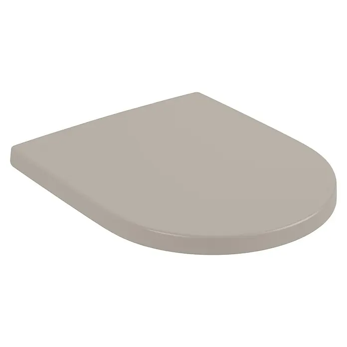 Villeroy & Boch Subway 3.0 WC-Sitz - Duroplast, Almond, Mit Absenkautomatik - Glatte, beigegraue Toilettensitzabdeckung.