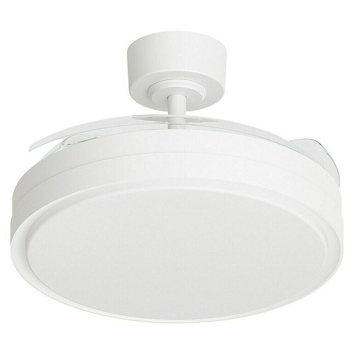 Arte confort Ventilador de techo Verona M (Blanco, 107 cm, 29,8 W, Blanco cálido, Tamaño de la estancia: 20 m²) | BAUHAUS