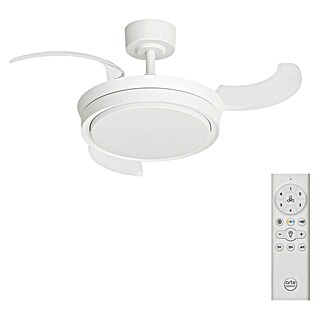 Arte confort Ventilador de techo Verona S (Blanco, 91 cm, 30 W, Blanco cálido)