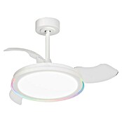 Arte confort Ventilador de techo Cartagena (Blanco, 91 cm, 28 W, Blanco cálido) | BAUHAUS