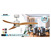 Arte confort Ventilador de techo Echo (Blanco/Madera, 122 cm, 28,2 W, Blanco cálido) | BAUHAUS