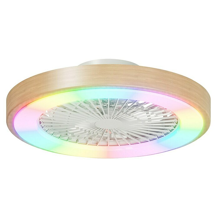 Arte confort Ventilador de techo Siena (Blanco/Madera, 48,9 cm, 36 W, RGB) | BAUHAUS