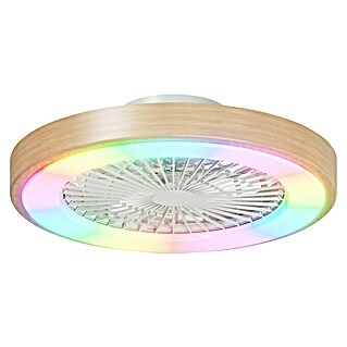 Arte confort Ventilador de techo Siena (Blanco/Madera, 48,9 cm, 36 W, RGB)