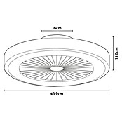 Arte confort Ventilador de techo Siena (Blanco/Madera, 48,9 cm, 36 W, RGB) | BAUHAUS