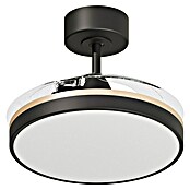 Arte confort Ventilador de techo Ginebra (Negro, 31 cm, 28 W, Blanco cálido) | BAUHAUS