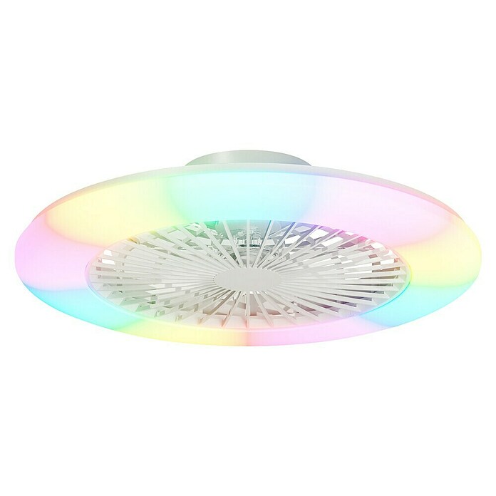 Arte confort Ventilador de techo Laos (Blanco, 22 W, Blanco cálido, 57,7 cm) | BAUHAUS