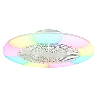 Arte confort Ventilador de techo Laos (Blanco, 22 W, Blanco cálido)