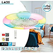 Arte confort Ventilador de techo Laos (Blanco, 22 W, Blanco cálido, 57,7 cm) | BAUHAUS