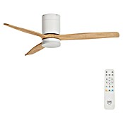 Arte confort Ventilador de techo Mallorca (Blanco/Madera, 132 cm, 36,5 W, Blanco cálido) | BAUHAUS