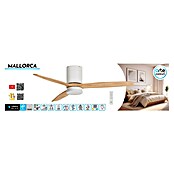 Arte confort Ventilador de techo Mallorca (Blanco/Madera, 132 cm, 36,5 W, Blanco cálido) | BAUHAUS