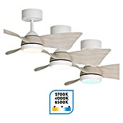 Arte confort Ventilador de techo Roma (Blanco/Madera, 76 cm, 16 W, Blanco cálido) | BAUHAUS