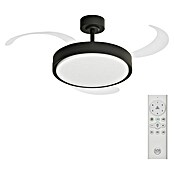 Arte confort Ventilador de techo Verona L (Negro, 122 cm, 30 W, Blanco cálido) | BAUHAUS