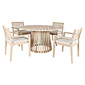 Sunfun Mesa de jardín Nour (Ø x Al: 120 x 74 cm, Madera de acacia, Natural) | BAUHAUS