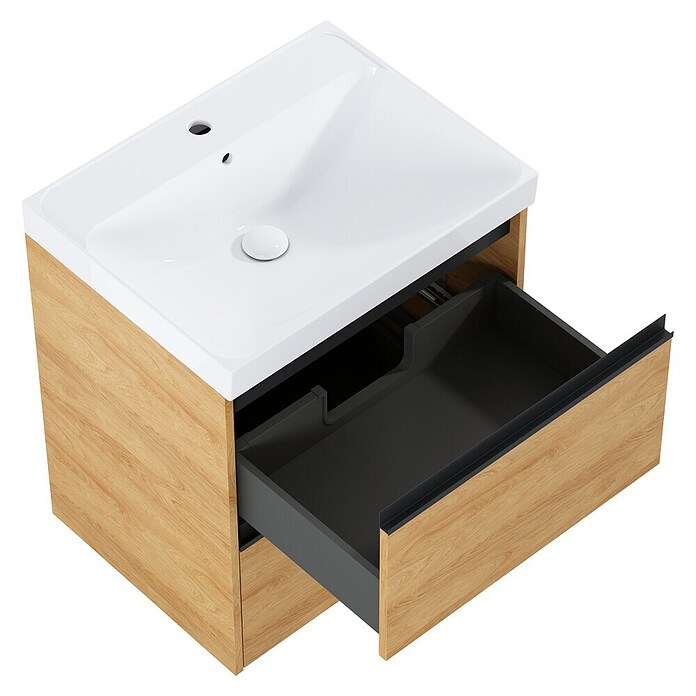 Riva Urban 2.0 Waschtischunterschrank (B x T x H: 60 x 45,1 x 63,5 cm, Natural Hickory) | BAUHAUS
