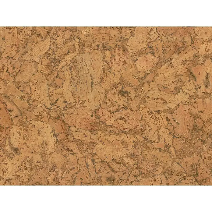 Granorte Korkboden Naturtrend - Castello, 910 x 300 x 9,5 mm - Strukturierte hellbraune Korkoberfläche mit natürlichem, vielfältigem Muster.