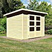 Karibu Gartenhaus Stockach (L x B: 246 x 186 cm, Wandstärke: 19 mm, Pultdach, Natur)