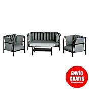 Kactus republic Conjunto de muebles Montecarlo (4 pzs., Aluminio, Gris) | BAUHAUS