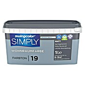 swingcolor Stenska barva Simply  (Modra - št. 19, Mat, 1 l) | Živobarvne disperzijske barve | Stenske barve | Barve | Barve in tapete | Izdelki | BAUHAUS