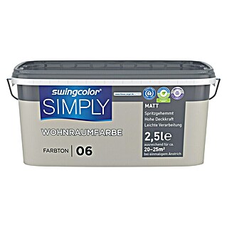 swingcolor Stenska barva Simply (Svetlo siva - št. 6, Mat, 2,5 l)