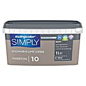 swingcolor Stenska barva Simply  (Rjava - št. 10, Mat, 1 l) | Živobarvne disperzijske barve | Stenske barve | Barve | Barve in tapete | Izdelki | BAUHAUS