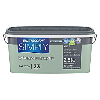 swingcolor Boja za zid Simply (Zelena – br. 23, Mat, 2,5 l)