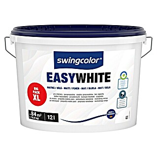 swingcolor Boja za zid EasyWhite (Bijela, Mat, 12 l)