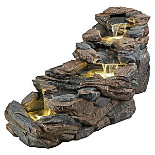 Fuente LED Chieti (Gris/Marrón, L x An x Al: 63 x 64 x 71,5 cm)