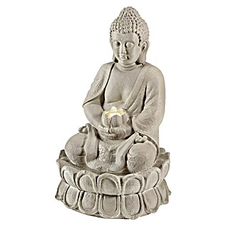 Fuente LED Buda Siabu (33 x 32,5 x 55 cm, Gris)