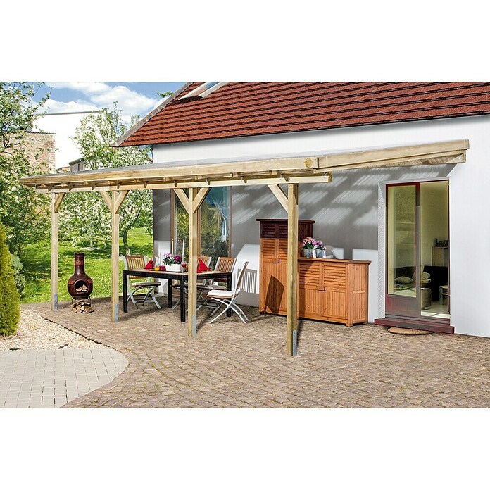 Weka Terrassenüberdachung Salsa (16,15 m², Kiefer)