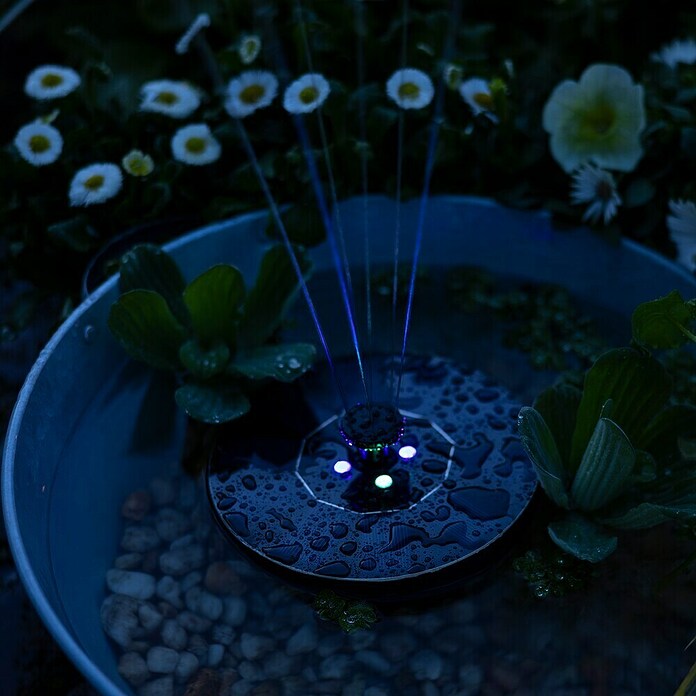 Fuente LED Lioni (Ø x Al: 16 x 3,5 cm, Negro) | BAUHAUS