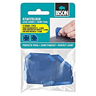 Bison Afstrijkspatel voor kit (Blauw, Set van 2)