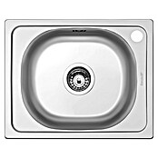 Smeg Fregadero encastrable LYP401FD derecha (L x An: 40 x 50 cm, Acero inoxidable)