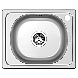 Smeg Fregadero encastrable LYP401 (L x An: 40 x 50 cm, Orificios para grifo: Derecha, Acero inoxidable)