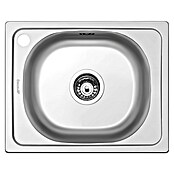 Smeg Fregadero encastrable LYP401 izquierda (L x An: 40 x 50 cm, Acero inoxidable)