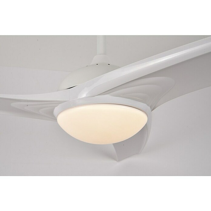 Ventilador de techo Elegance (Blanco, 132 cm, 35 W, Blanco cálido) | BAUHAUS
