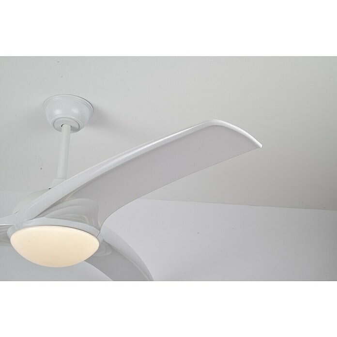 Ventilador de techo Elegance (Blanco, 132 cm, 35 W, Blanco cálido) | BAUHAUS