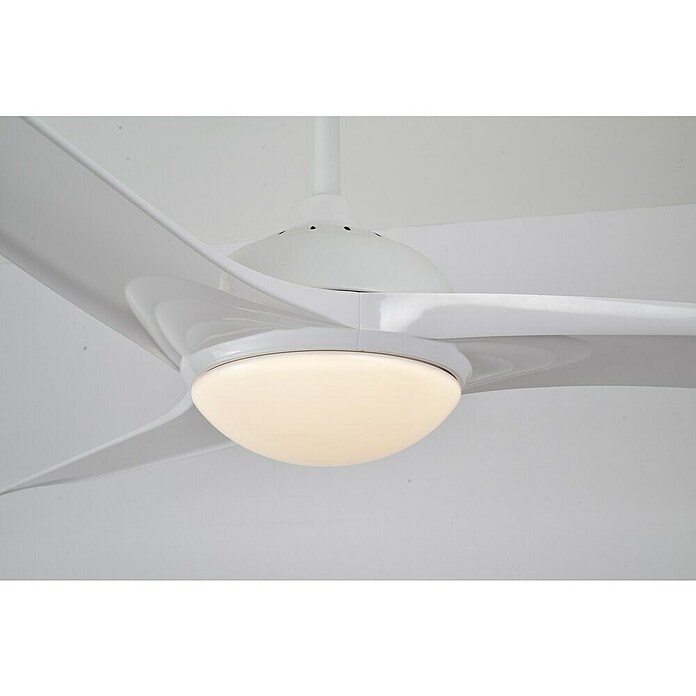Ventilador de techo Elegance (Blanco, 132 cm, 35 W, Blanco cálido) | BAUHAUS