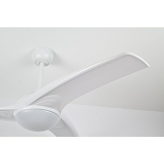 Ventilador de techo Elegance (Blanco, 132 cm, 35 W, Blanco cálido) | BAUHAUS