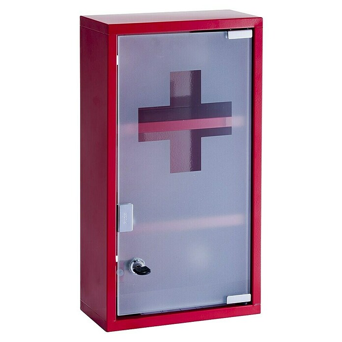 Zeller Present Ormarić za prvu medicinsku pomoć  (Š x V: 22 x 42 cm, Metal, Crvena) | BAUHAUS