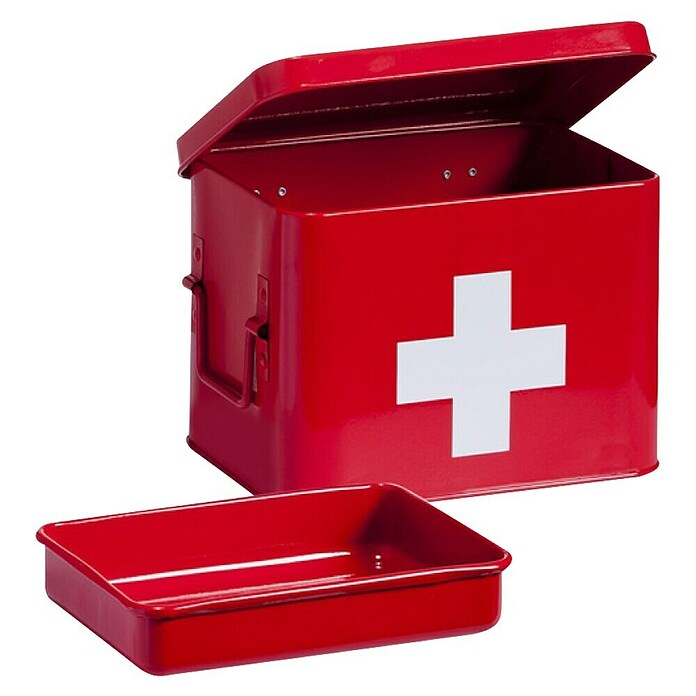 Zeller Present Medicinska omara  (Š x V: 16 x 16 cm, Kovina, Rdeča) | 3768 - Arzneischränke | DADH - Spiegelschränke | DAD - Badausstattung | DA - Badausstattung/Bäderwelt | D - Sanitär | BAUHAUS