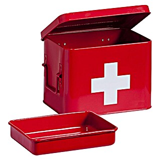 Zeller Present Ormarić za prvu medicinsku pomoć (Š x V: 16 x 16 cm, Metal, Crvena)