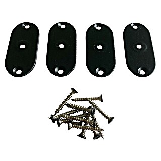 Plus Beschläge-Set zur Zaunbefestigung (Stahl)