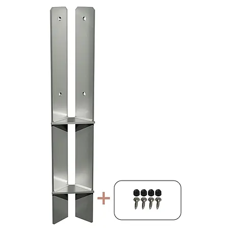 Plus  H-Pfostenanker Über-Eck für Pfosten 9 cm