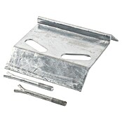Plus Zaun-Anschlagsplatte Platte Auflaufstütze für Doppeltore (Stahl, Silber) | BAUHAUS