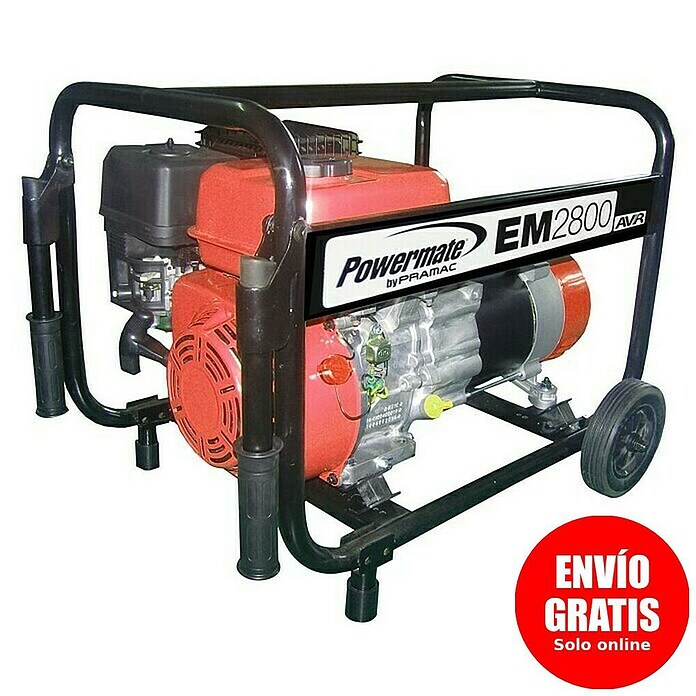 Pramac Powermate Generador EM2800 (2.500 W, Volumen del depósito: 3,6 l)