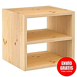 Astigarraga Dinamic Estantería de madera (Al x An x Pr: 36,2 x 36,2 x 33 cm, Capacidad de carga por balda: 50 kg, Número de baldas: 1 ud., Natural)