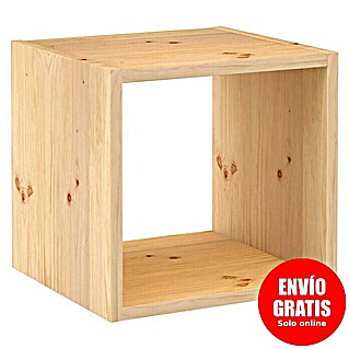 Astigarraga Dinamic Estantería de madera (Al x An x Pr: 36,2 x 36,2 x 33 cm, Capacidad de carga por balda: 50 kg, Número de baldas: 1 ud., Atornillado, Natural)